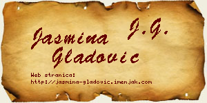 Jasmina Gladović vizit kartica